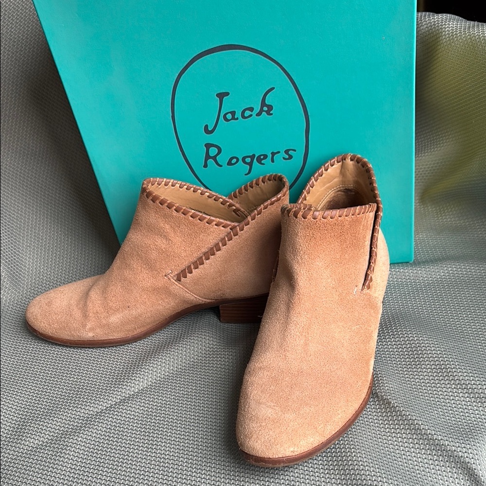 Jack Rogers Women's Tan Suede Ankle Boots